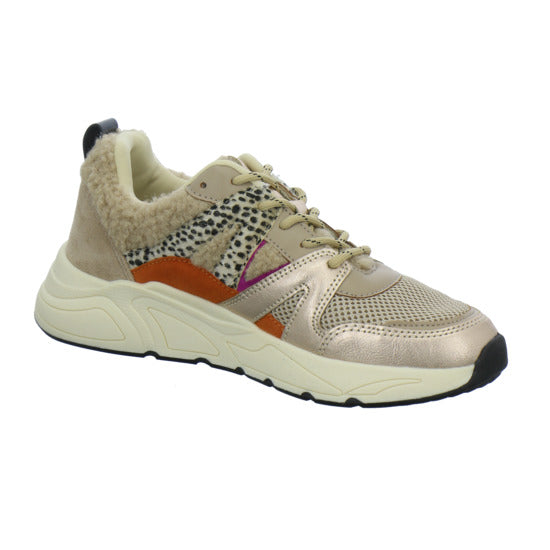 Poelman Schnürhalbschuhe Beige-kombi - 360° Ansicht