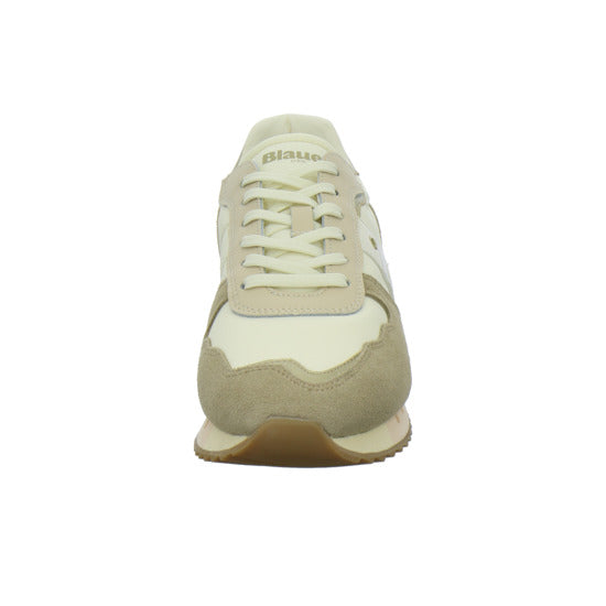 Blauer Schnürhalbschuhe Beige-kombi - 360° Ansicht
