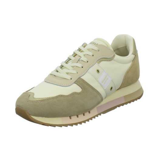 Blauer Schnürhalbschuhe Beige-kombi - 360° Ansicht