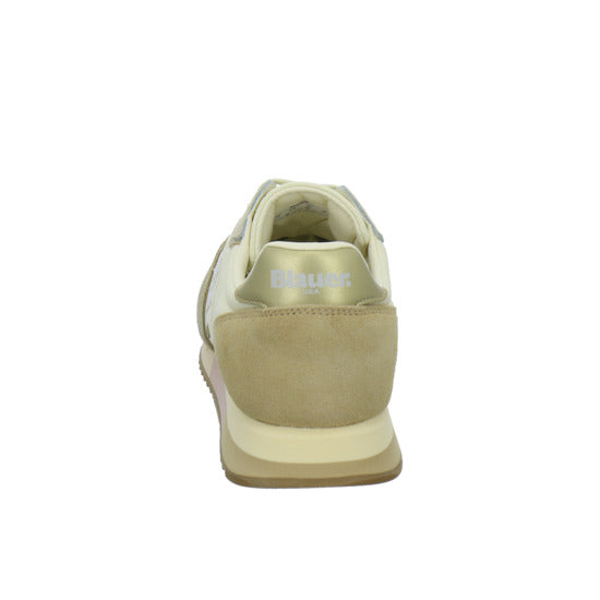 Blauer Schnürhalbschuhe Beige-kombi - 360° Ansicht