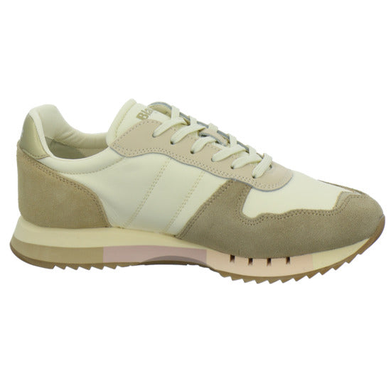 Blauer Schnürhalbschuhe Beige-kombi - 360° Ansicht