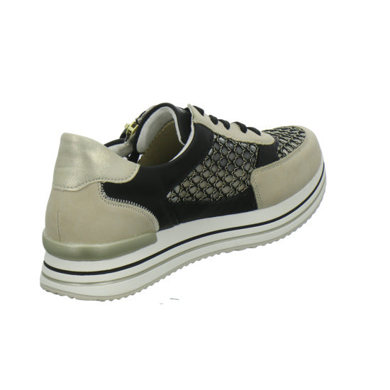 Remonte Schnürhalbschuhe Beige-kombi - 360° Ansicht