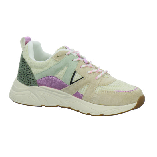 Poelman Schnürhalbschuhe Beige-kombi - 360° Ansicht