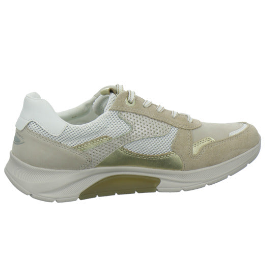 Gabor Comfort Sneaker Damen Rolling Soft Beige-kombi
