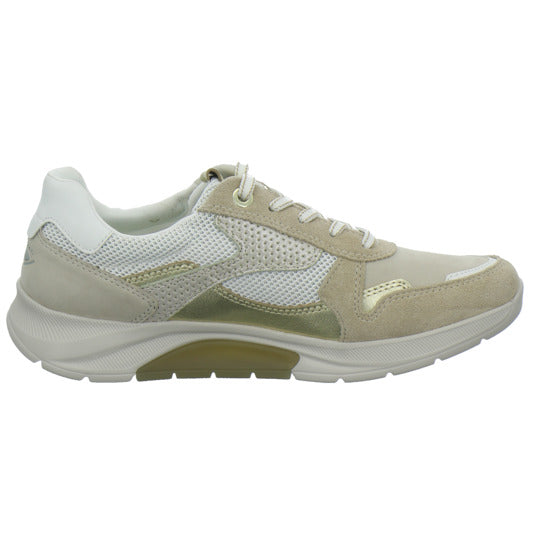 Gabor Comfort Sneaker Damen Rolling Soft Beige-kombi