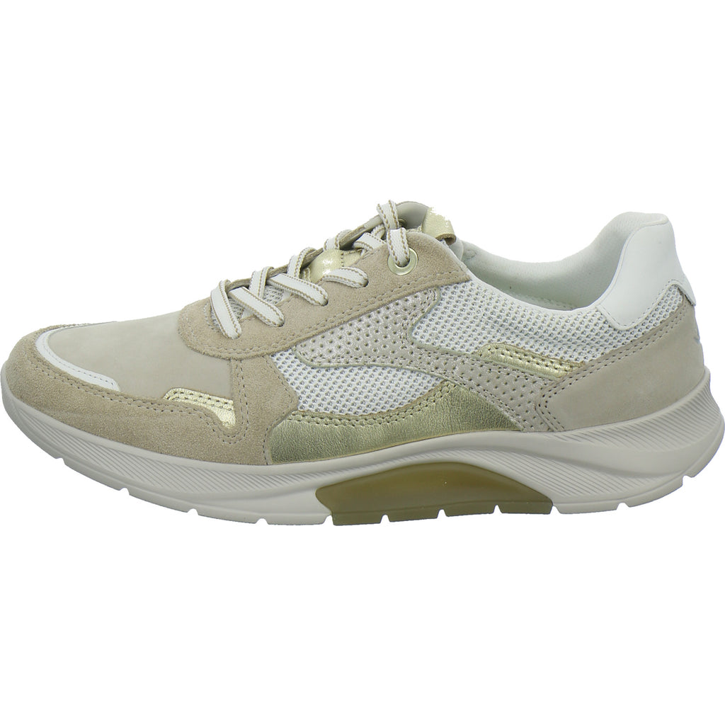 Gabor Comfort Sneaker Damen Rolling Soft Beige-kombi