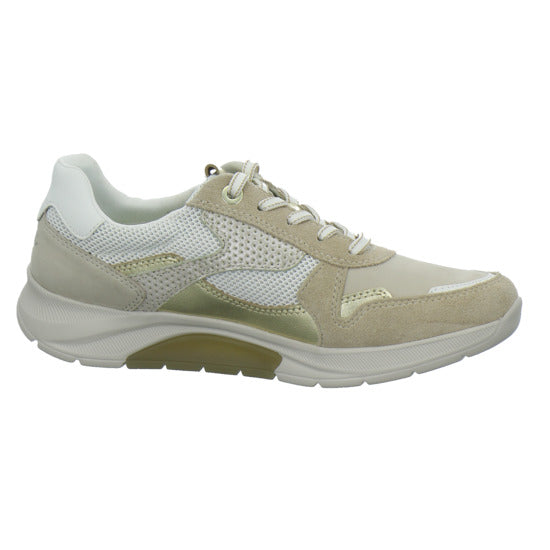 Gabor Comfort Sneaker Damen Rolling Soft Beige-kombi
