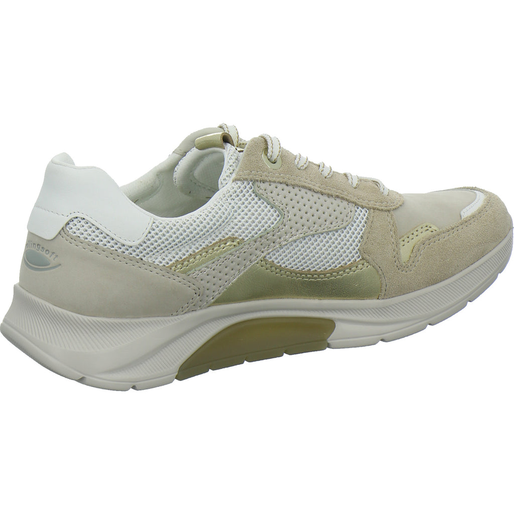 Gabor Comfort Sneaker Damen Rolling Soft Beige-kombi