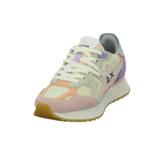 SUN68 Sneaker Damen Star Girl Beige-kombi