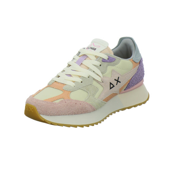 SUN68 Sneaker Damen Star Girl Beige-kombi
