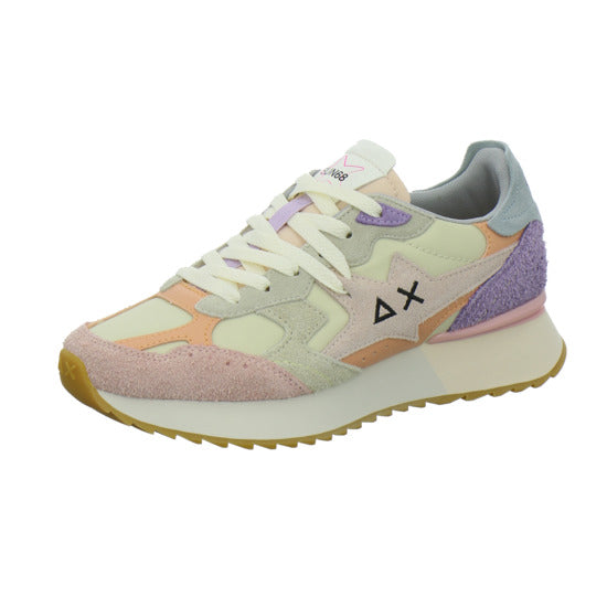 SUN68 Sneaker Damen Star Girl Beige-kombi