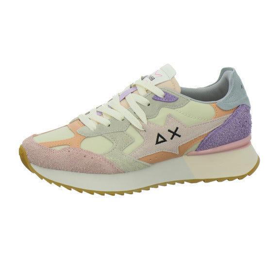 SUN68 Sneaker Damen Star Girl Beige-kombi
