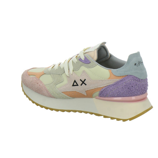 SUN68 Sneaker Damen Star Girl Beige-kombi