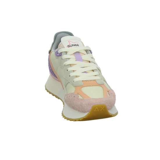 SUN68 Sneaker Damen Star Girl Beige-kombi