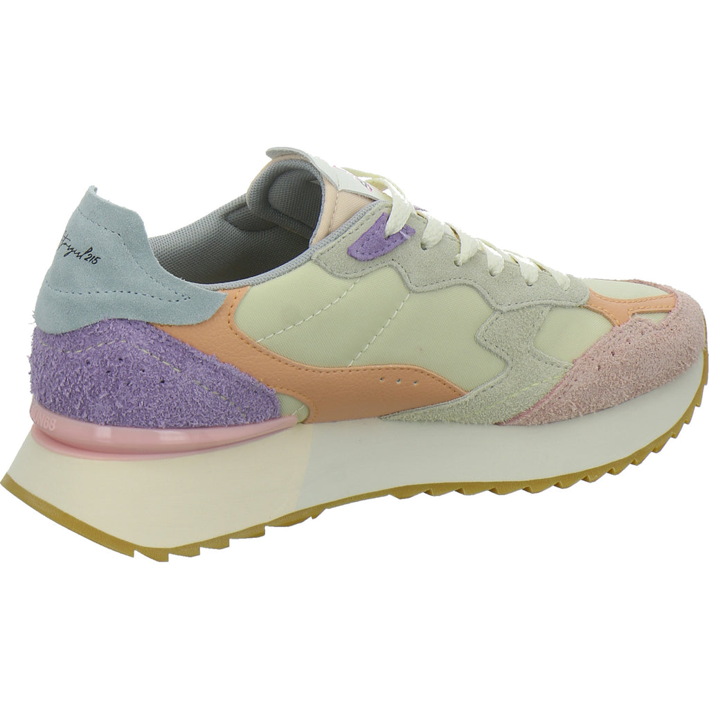 SUN68 Sneaker Damen Star Girl Beige-kombi