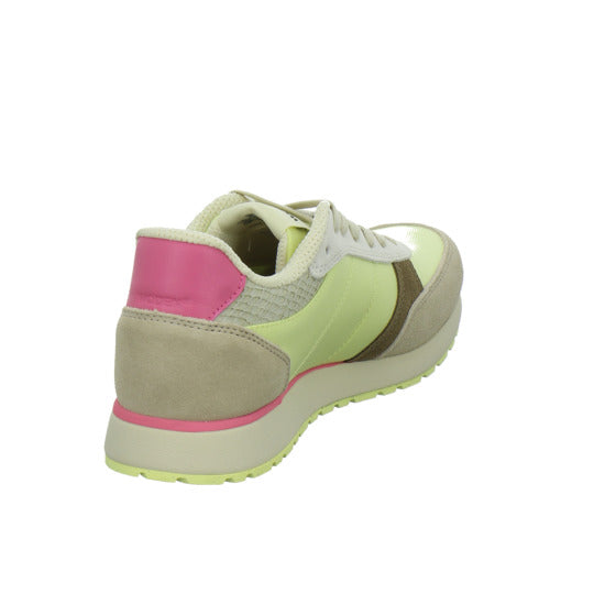 Woden Sneaker Damen Ronja Tricolor Beige-kombi