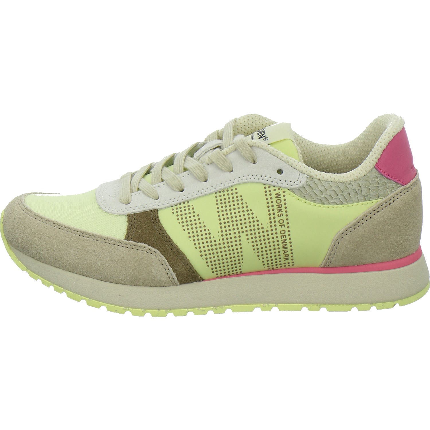 Woden Sneaker Damen Ronja Tricolor Beige-kombi