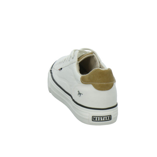 Mustang Schnürhalbschuhe Weiß - 360° Ansicht