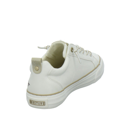 Mustang Schnürhalbschuhe Weiß - 360° Ansicht