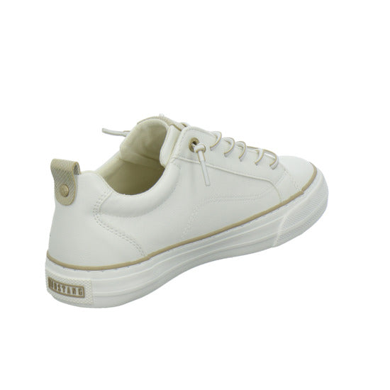 Mustang Schnürhalbschuhe Weiß - 360° Ansicht