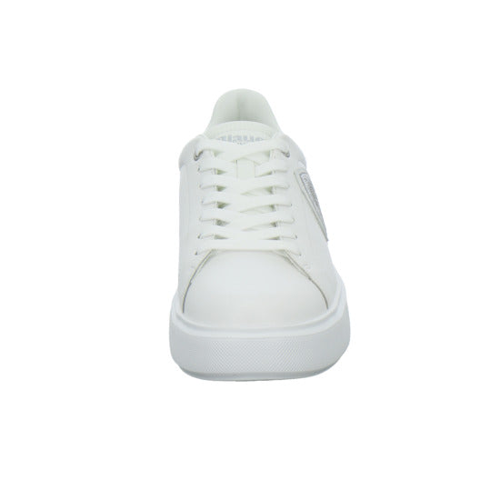 Blauer Schnürhalbschuhe Weiß