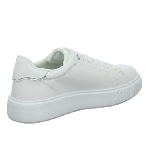 Blauer Schnürhalbschuhe Weiß