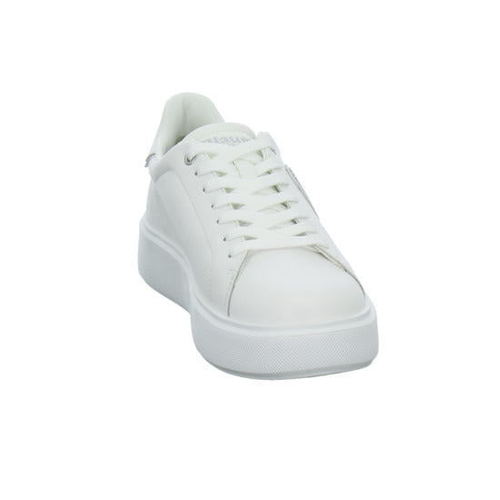 Blauer Schnürhalbschuhe Weiß