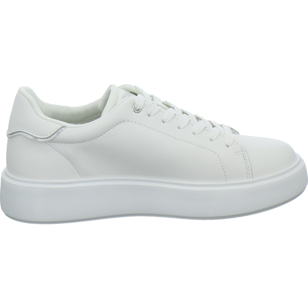 Blauer Schnürhalbschuhe Weiß