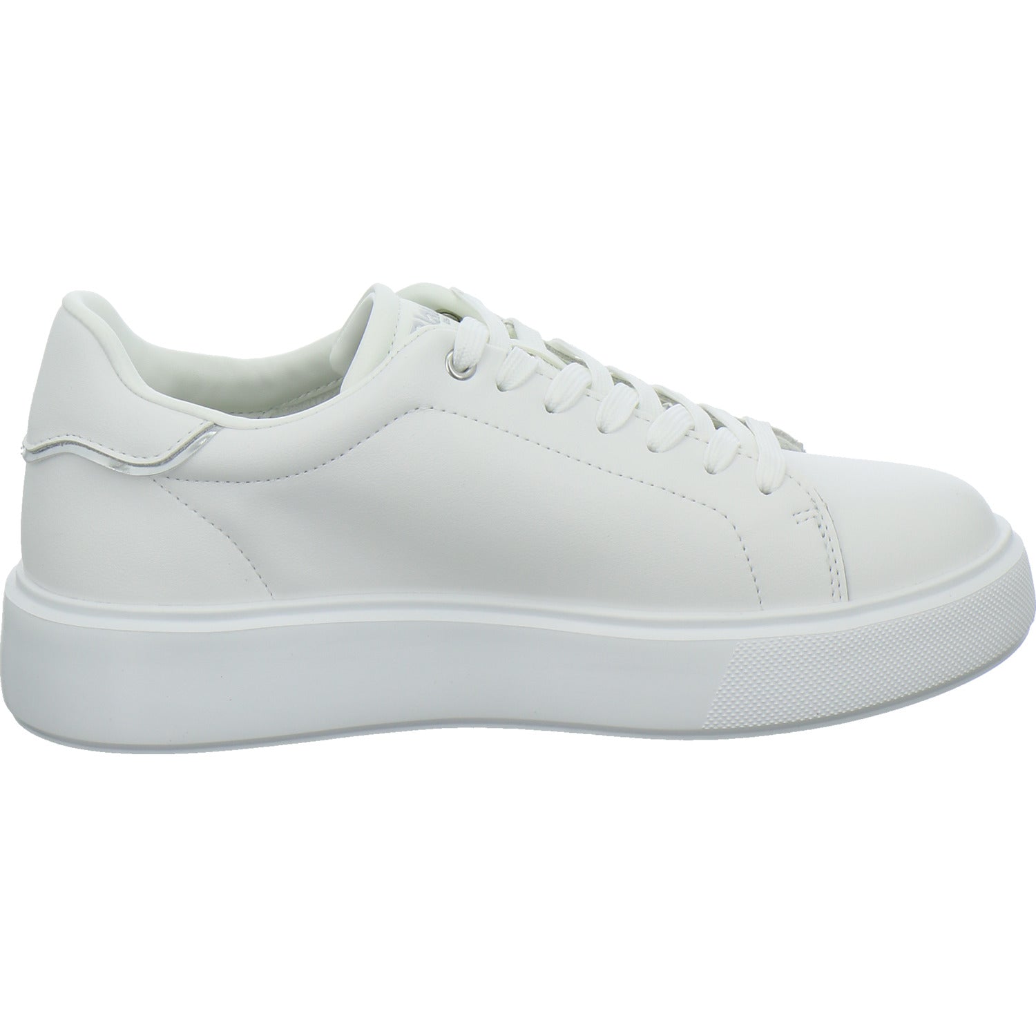 Blauer Schnürhalbschuhe Weiß