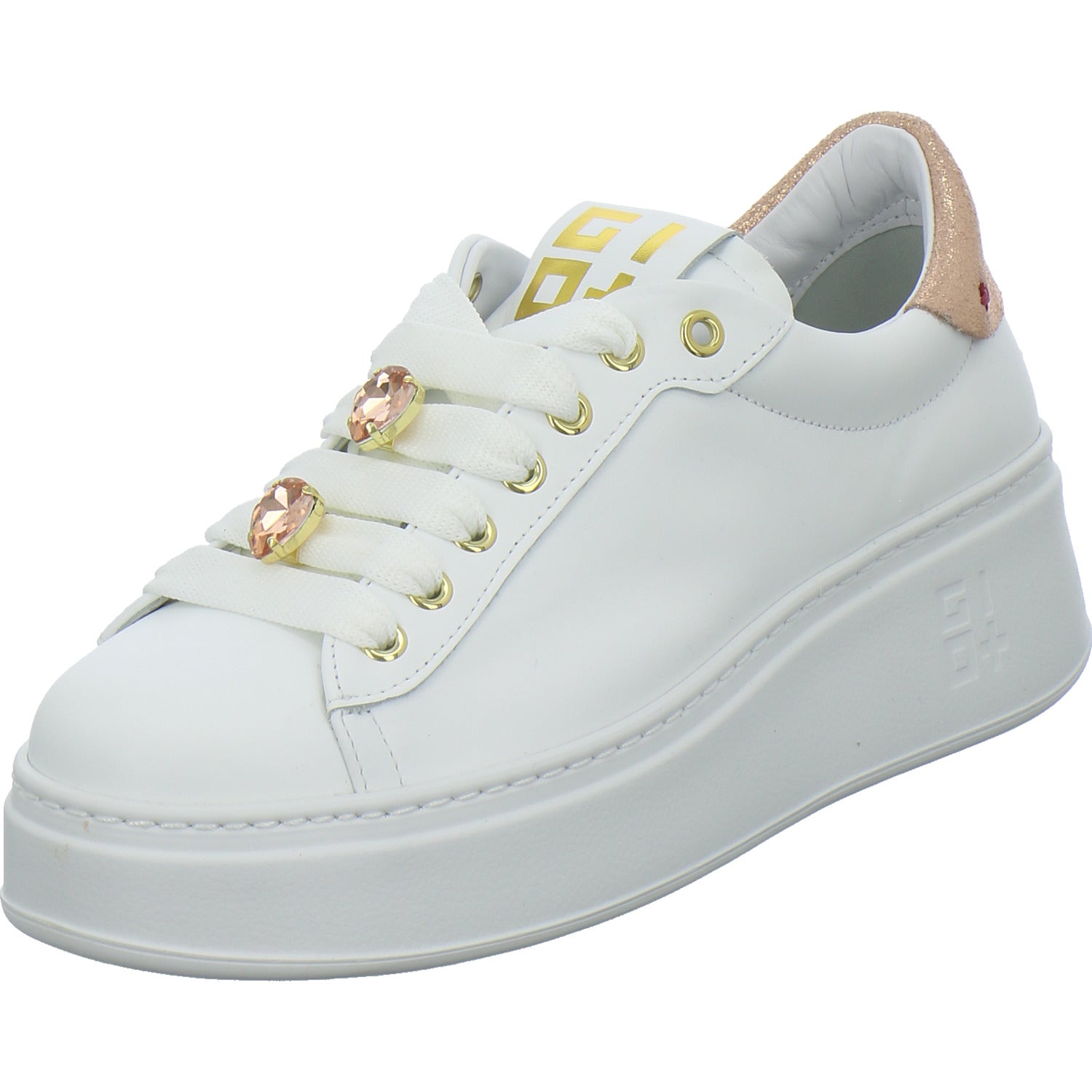 GIO+ Schnürhalbschuhe Weiß