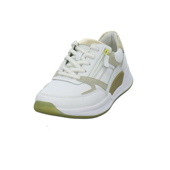 Gabor Comfort Rolling Soft Schnürhalbschuhe Weiß-kombi - 360° Ansicht