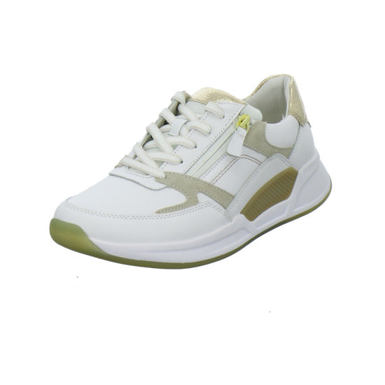Gabor Comfort Rolling Soft Schnürhalbschuhe Weiß-kombi - 360° Ansicht