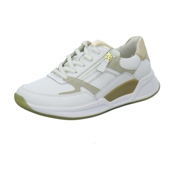 Gabor Comfort Rolling Soft Schnürhalbschuhe Weiß-kombi - 360° Ansicht