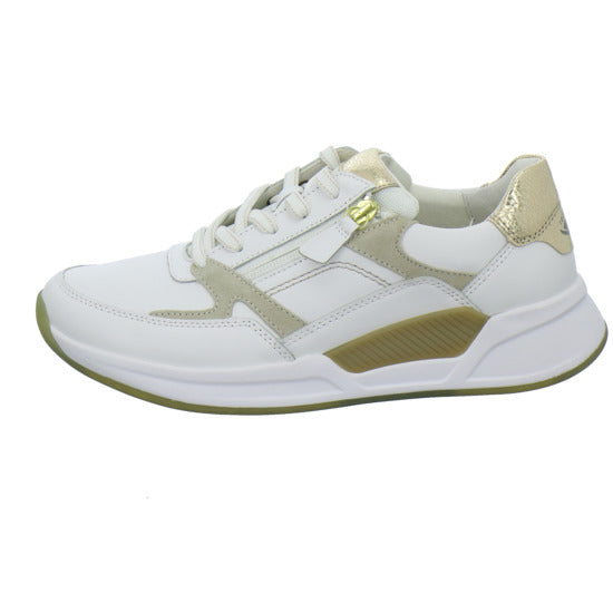 Gabor Comfort Rolling Soft Schnürhalbschuhe Weiß-kombi - 360° Ansicht