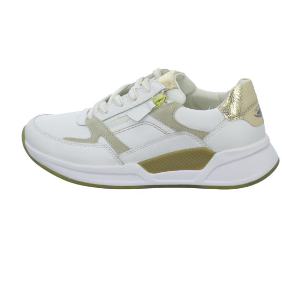 Gabor Comfort Rolling Soft Schnürhalbschuhe Weiß-kombi - 360° Ansicht