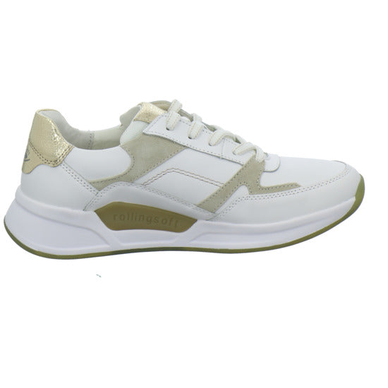 Gabor Comfort Rolling Soft Schnürhalbschuhe Weiß-kombi - 360° Ansicht