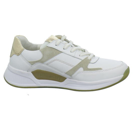 Gabor Comfort Rolling Soft Schnürhalbschuhe Weiß-kombi - 360° Ansicht