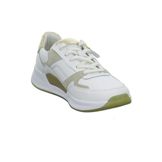 Gabor Comfort Rolling Soft Schnürhalbschuhe Weiß-kombi - 360° Ansicht