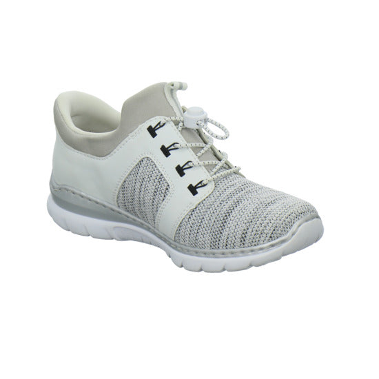 Rieker Schnürhalbschuhe Weiß-kombi - 360° Ansicht