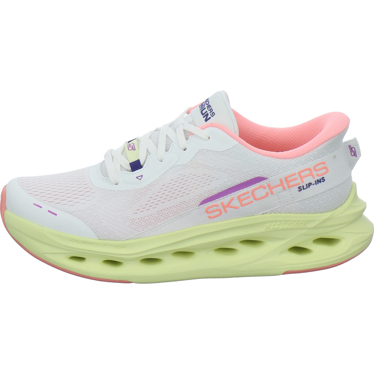 Skechers MAX COSHIONING GLIDE STEP Schnürhalbschuhe Weiß-kombi