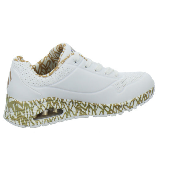 Skechers UNO GOLDCROWN Schnürhalbschuhe Weiß-kombi - 360° Ansicht