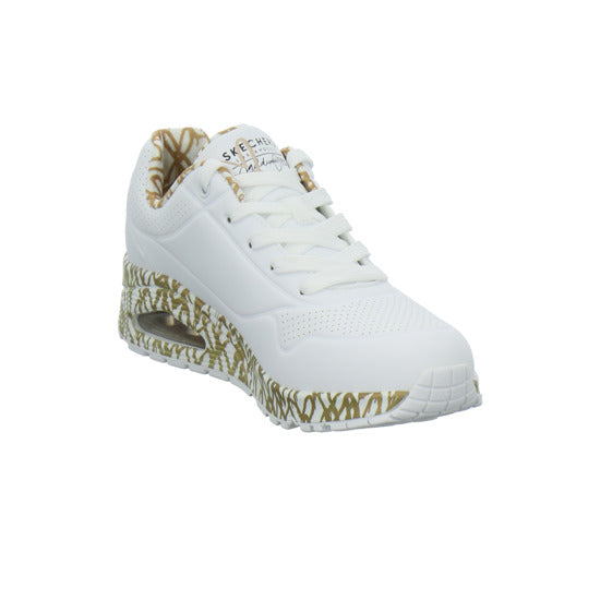 Skechers UNO GOLDCROWN Schnürhalbschuhe Weiß-kombi - 360° Ansicht