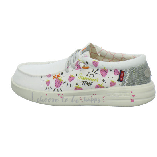 Fusion Schnürhalbschuhe Weiß-kombi