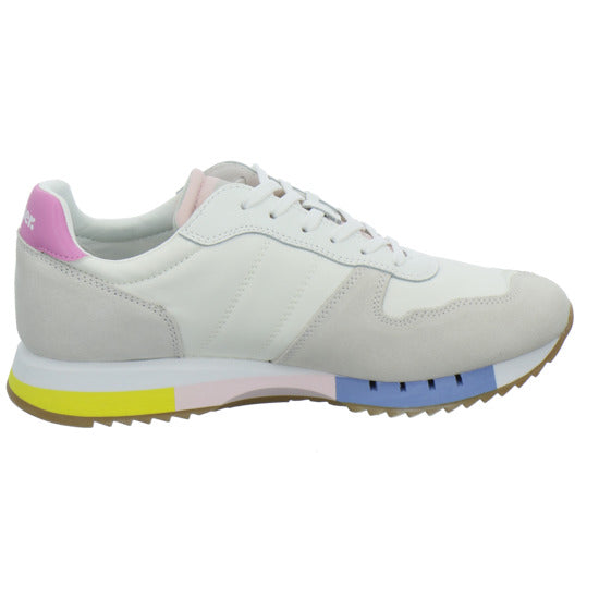 Blauer Schnürhalbschuhe Weiß-kombi