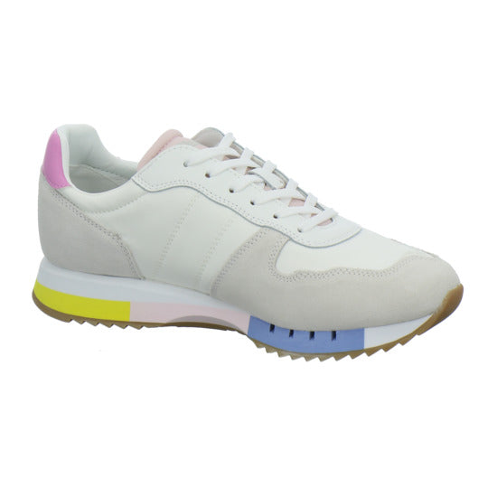 Blauer Schnürhalbschuhe Weiß-kombi