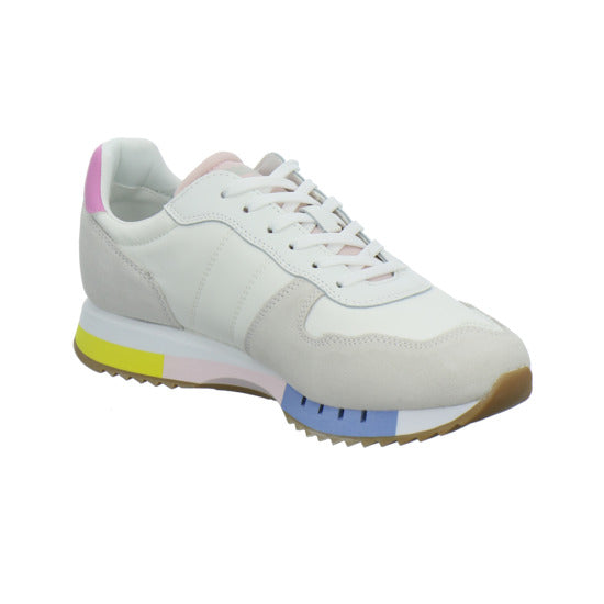 Blauer Schnürhalbschuhe Weiß-kombi