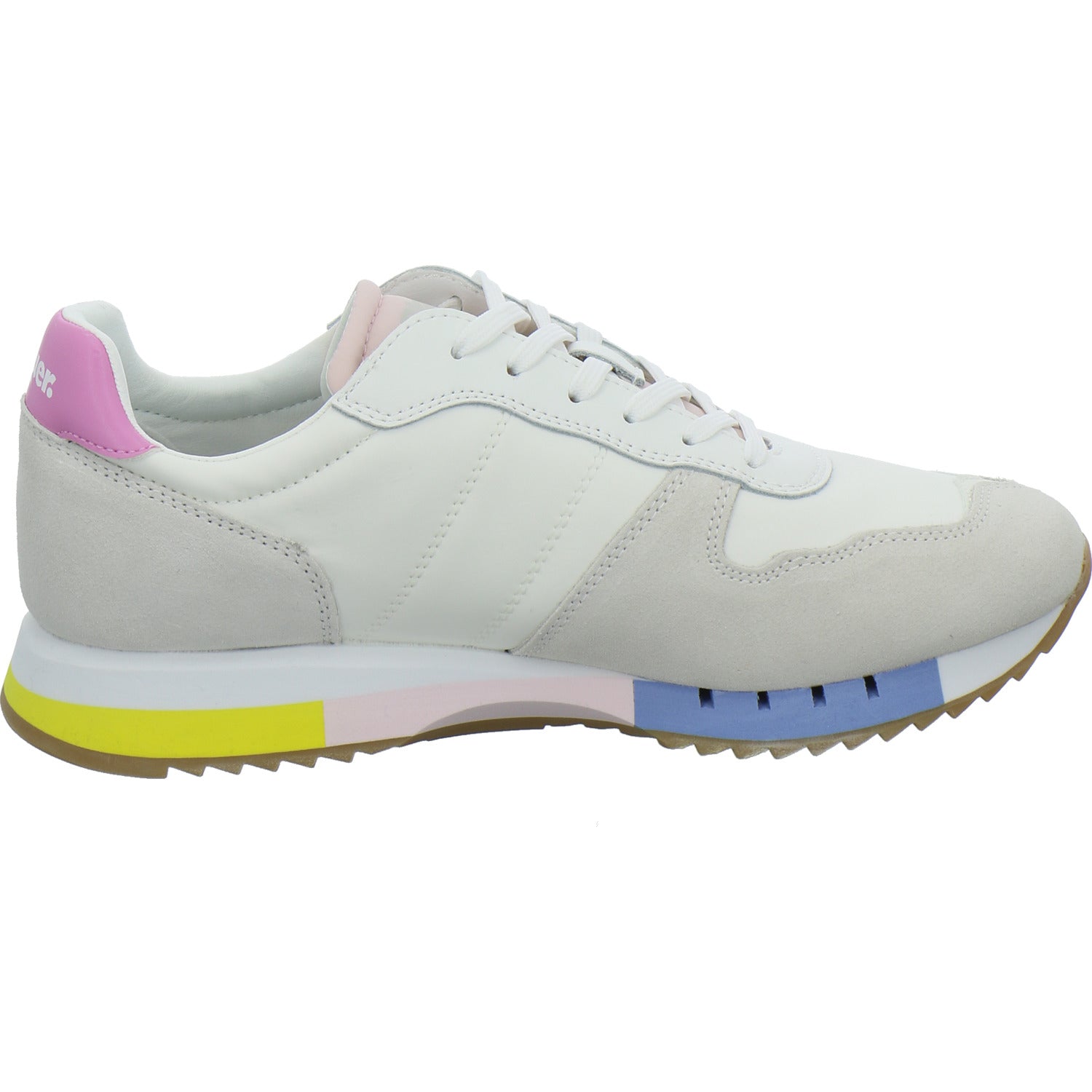 Blauer Schnürhalbschuhe Weiß-kombi