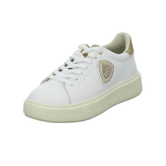 Blauer Schnürhalbschuhe Weiß-kombi - 360° Ansicht