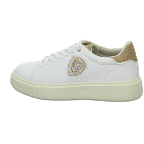 Blauer Schnürhalbschuhe Weiß-kombi - 360° Ansicht