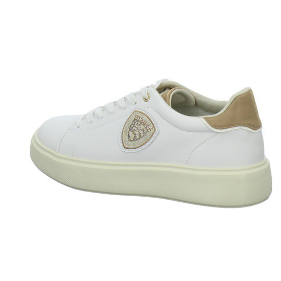 Blauer Schnürhalbschuhe Weiß-kombi - 360° Ansicht